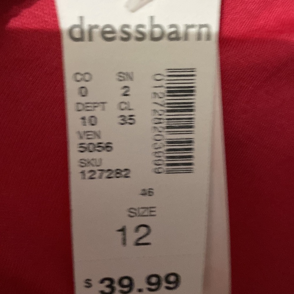Dressbarn White Lacey Dress Size 12 - Picture 9 of 9